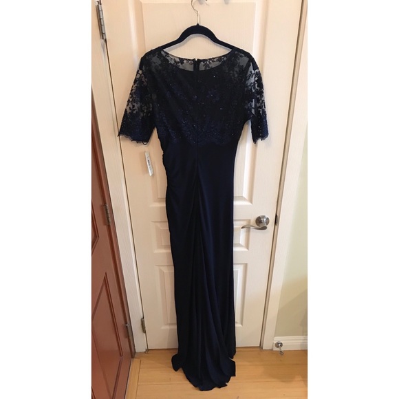 Badgley Mischka Navy Gown - Picture 5 of 5